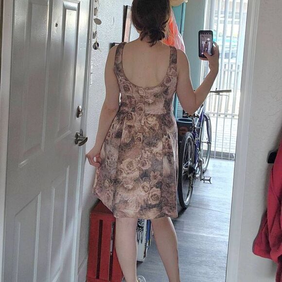 Belle Badgley Mischka u-back rose dress - Picture 1 of 9